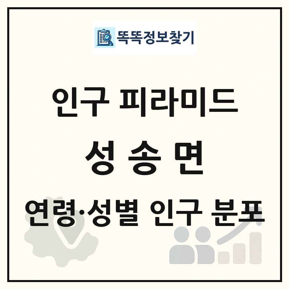 성송면 인구 피라미드 링크 그림